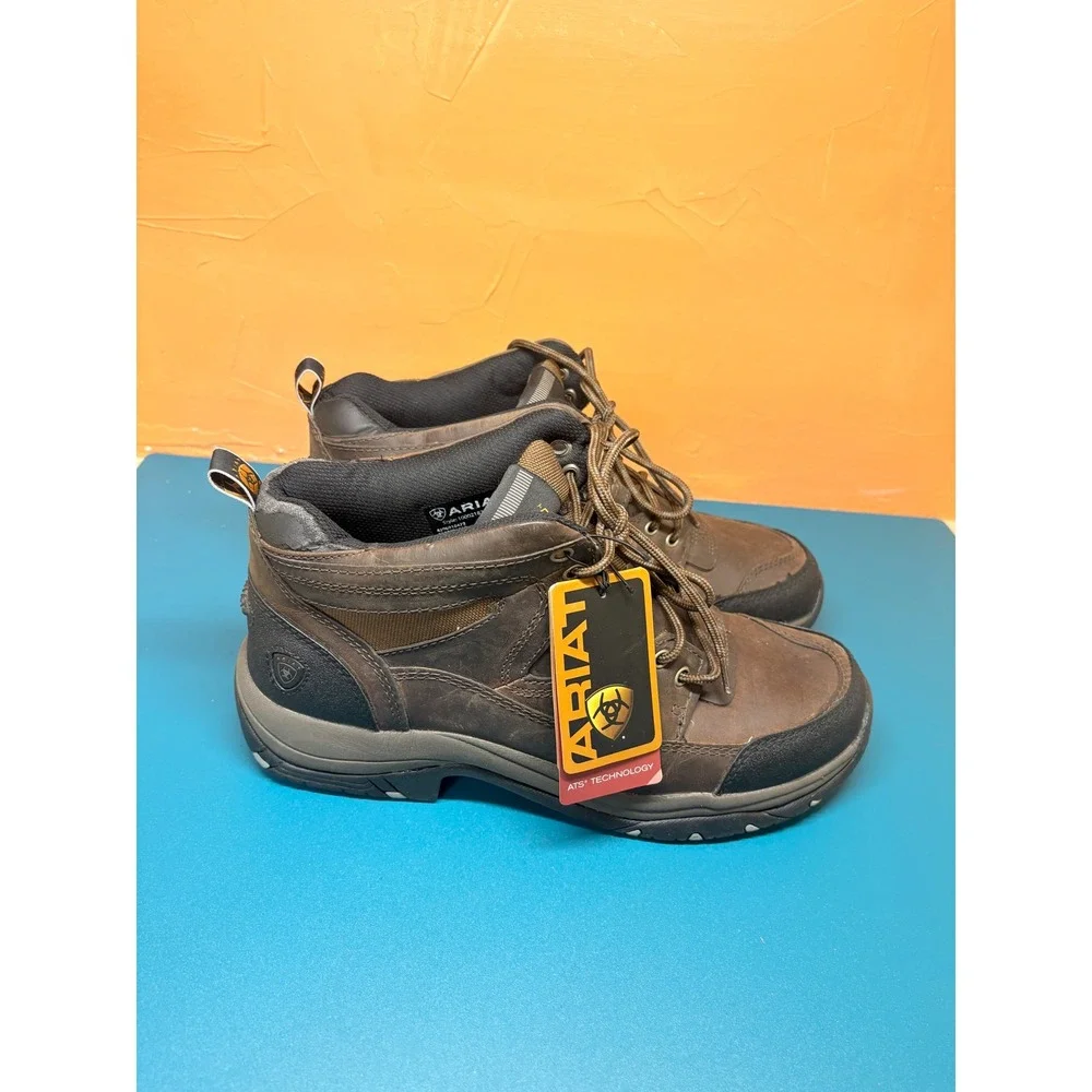 Ariat Mens 11D Terrain Brown Leather Lace Up Rugged Outdoor Ankle Boots